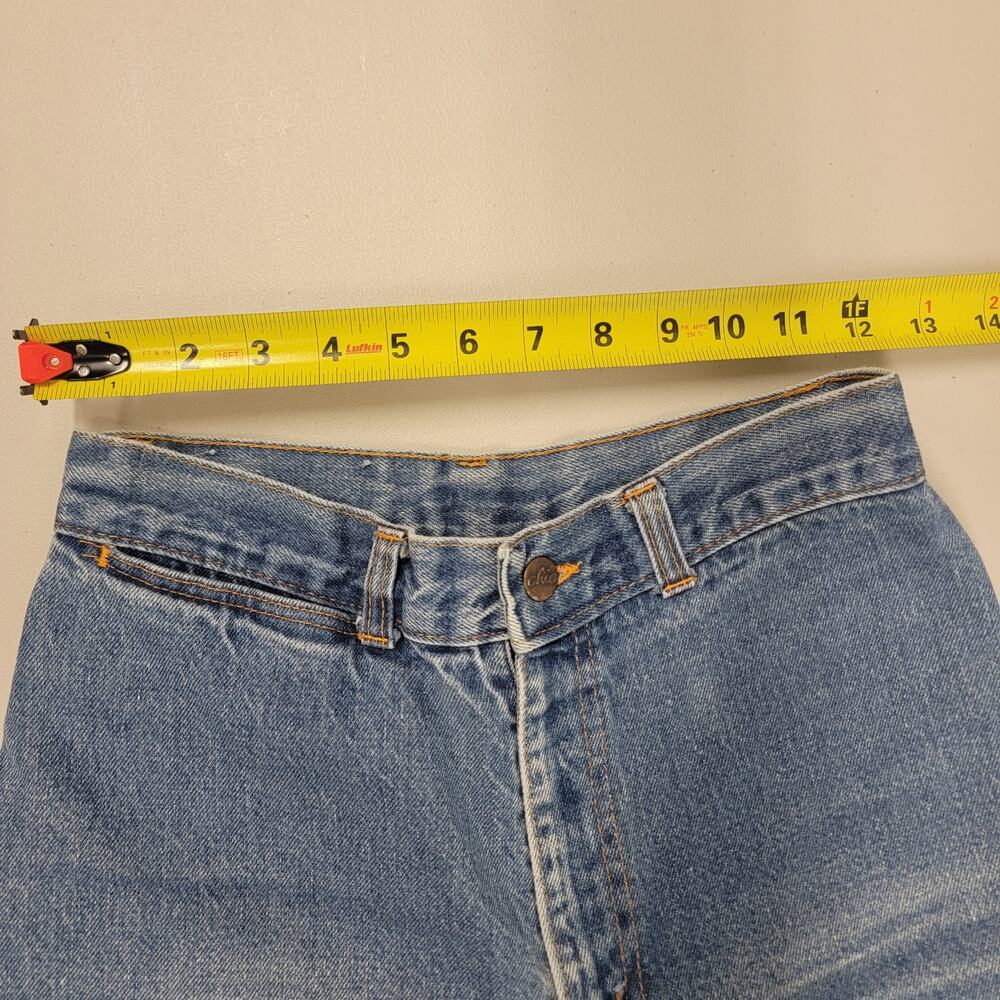 70s Vintage High Waist Wide Leg Chic Jeans 24 - Picture 8 of 11